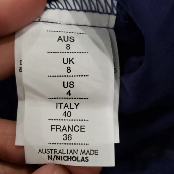 Nicholas Casper Frayed V-Neck Dress Navy - Picture 8 of 8